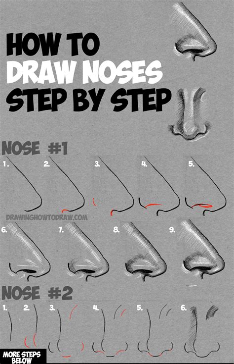 鼻子畫|How to draw nose 】鼻子畫法 